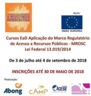 Novo curso EaD sobre Marco Regulatório tem inscrições abertas até dia 30/5