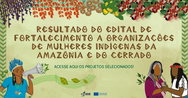 Resultado do Edital de Fortalecimento a Organizações de Mulheres Indígenas da Amazônia e do Cerrado